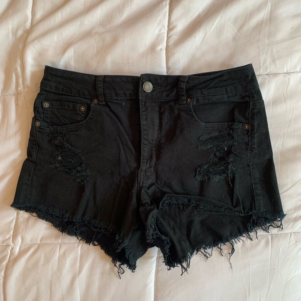 American Eagle Hi-Rise Festival Denim Shorts